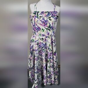Maggy London Julia Berolzheimer Floral Print Women's Dress With Pockets No Tag
